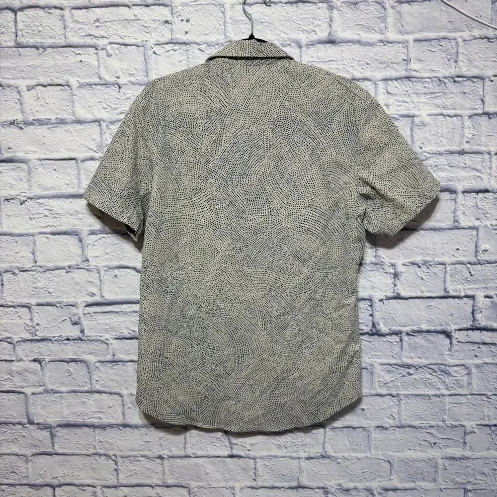 Lululemon Airing Easy Short Sleeve Buttondown Spirited Silverstone True Navy M